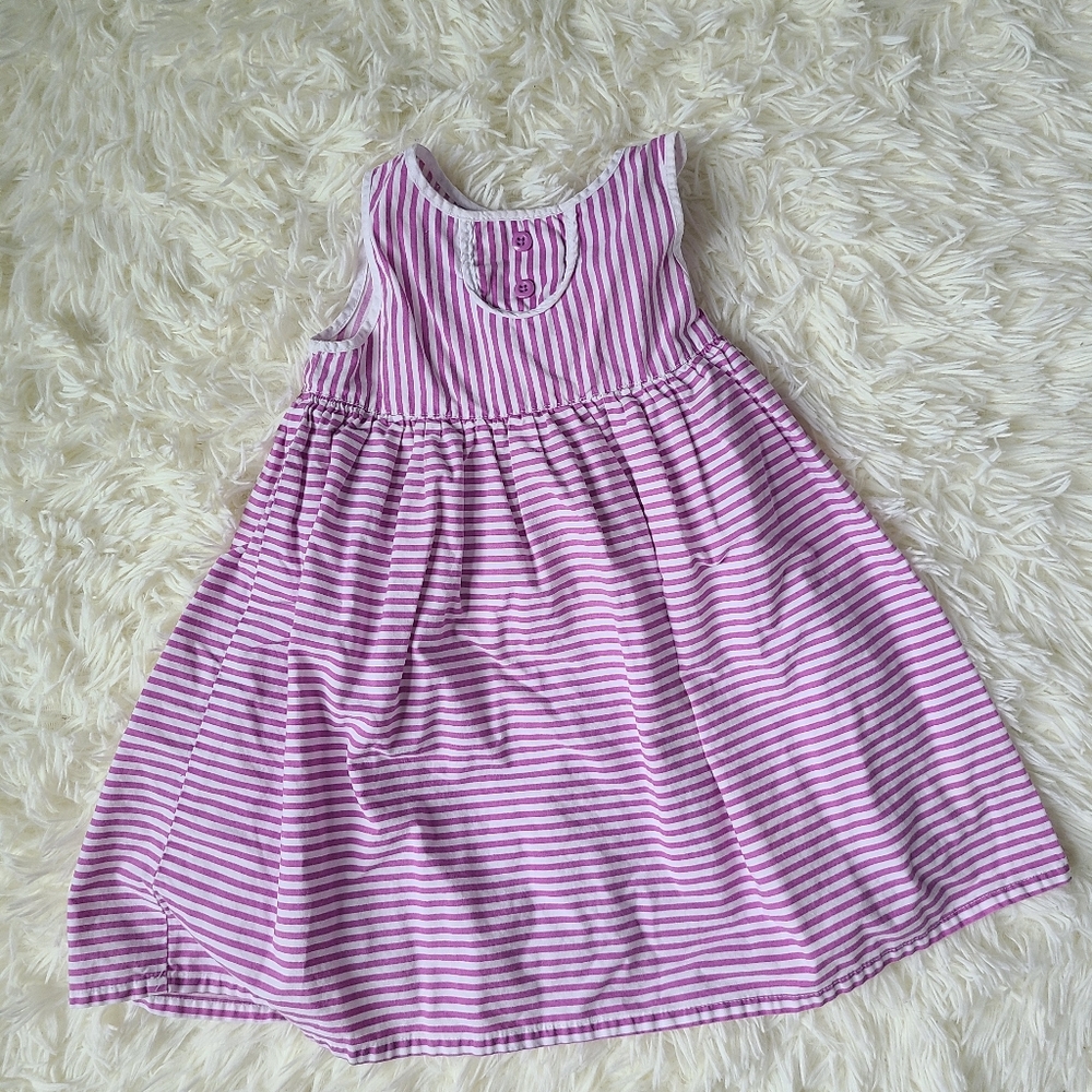 Gymboree Purple and White Striped Dress Size 18-24 Months